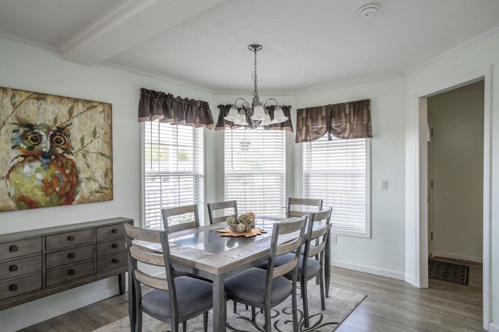 18 Linsay Drive Raynham, MA 02767 - Photo 10 of 41 a view of a dining room with furniture window and wooden floor