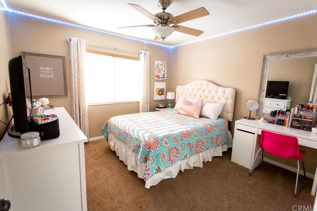 30118 Beeswing Circle Menifee, CA 92584 - Photo 44 of 73 Bedroom Upstairs Custom Upgraded Paint and Perfect LED Movie lighting