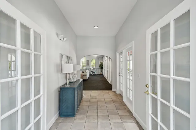 a view of outdoor space and swimming pool