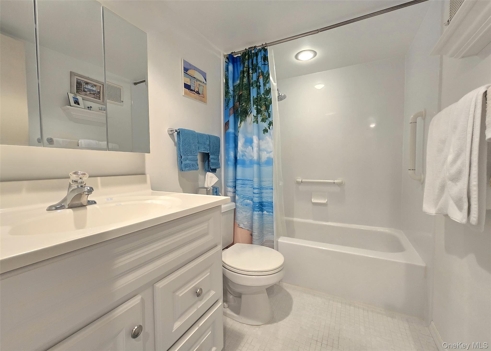 655 Middle Country Road, Unit 22E2 Coram, NY 11727 - Photo 12 of 16 a bathroom with a sink a toilet and shower