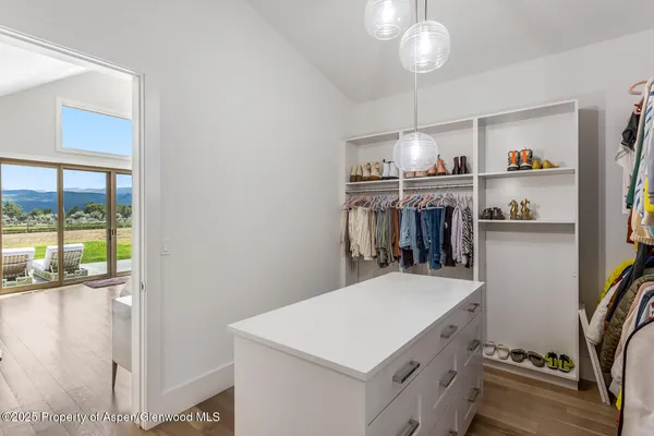 a room with storage and utility
