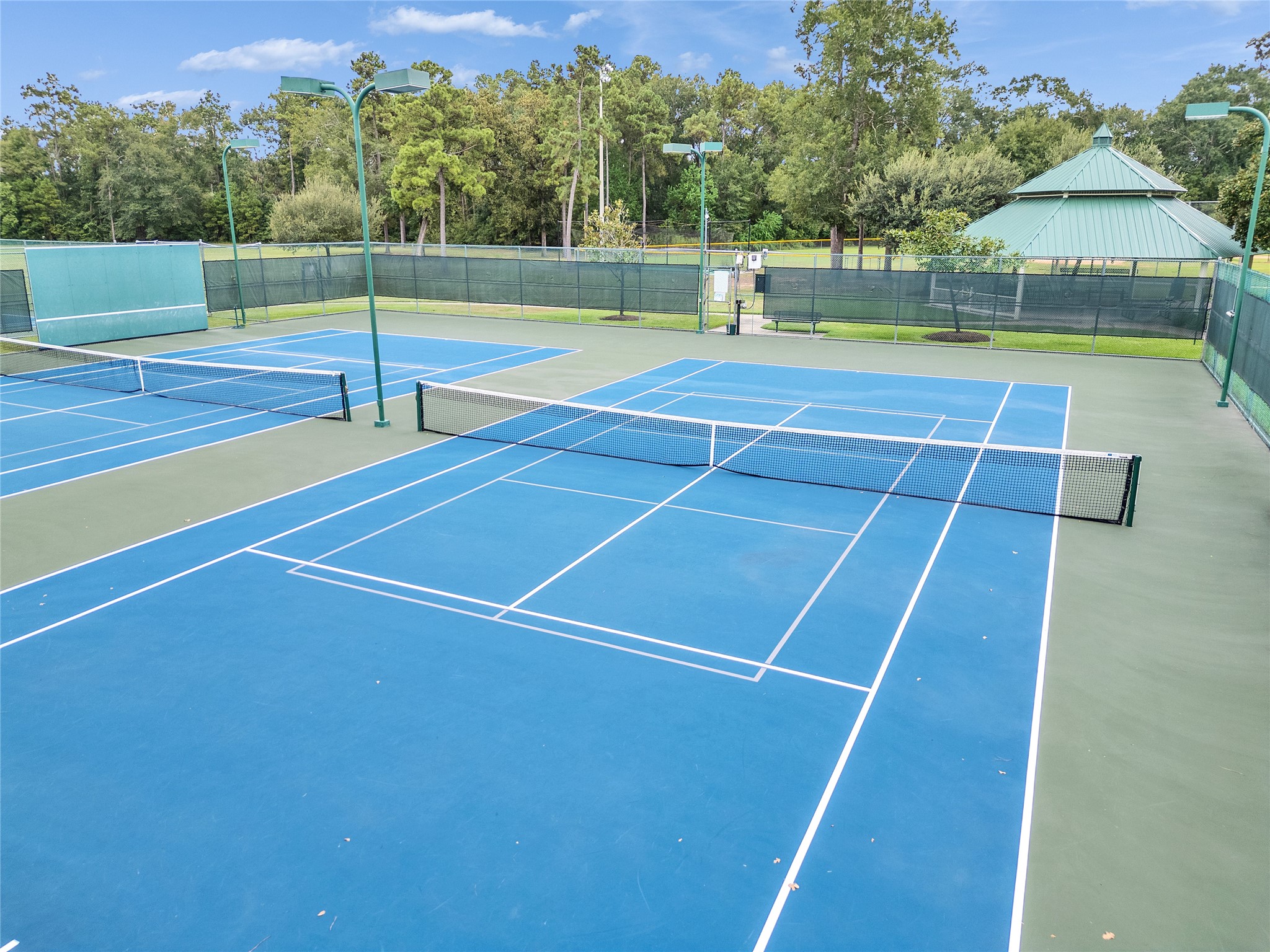 5802 Sunny Sky Place Spring, TX 77386 - Photo 16 of 28 a view of an outdoor space and basketball court