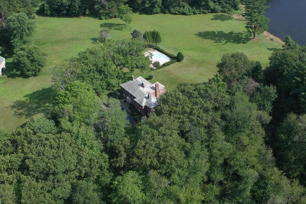13 Cedar Street Wenham, MA 01984 - Photo 1 of 33 an aerial view of a house with a yard and lake view