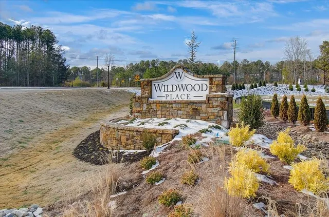 a view of a lake with a big yard
