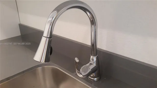 closeup of a sink