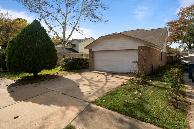 a backyard of a house