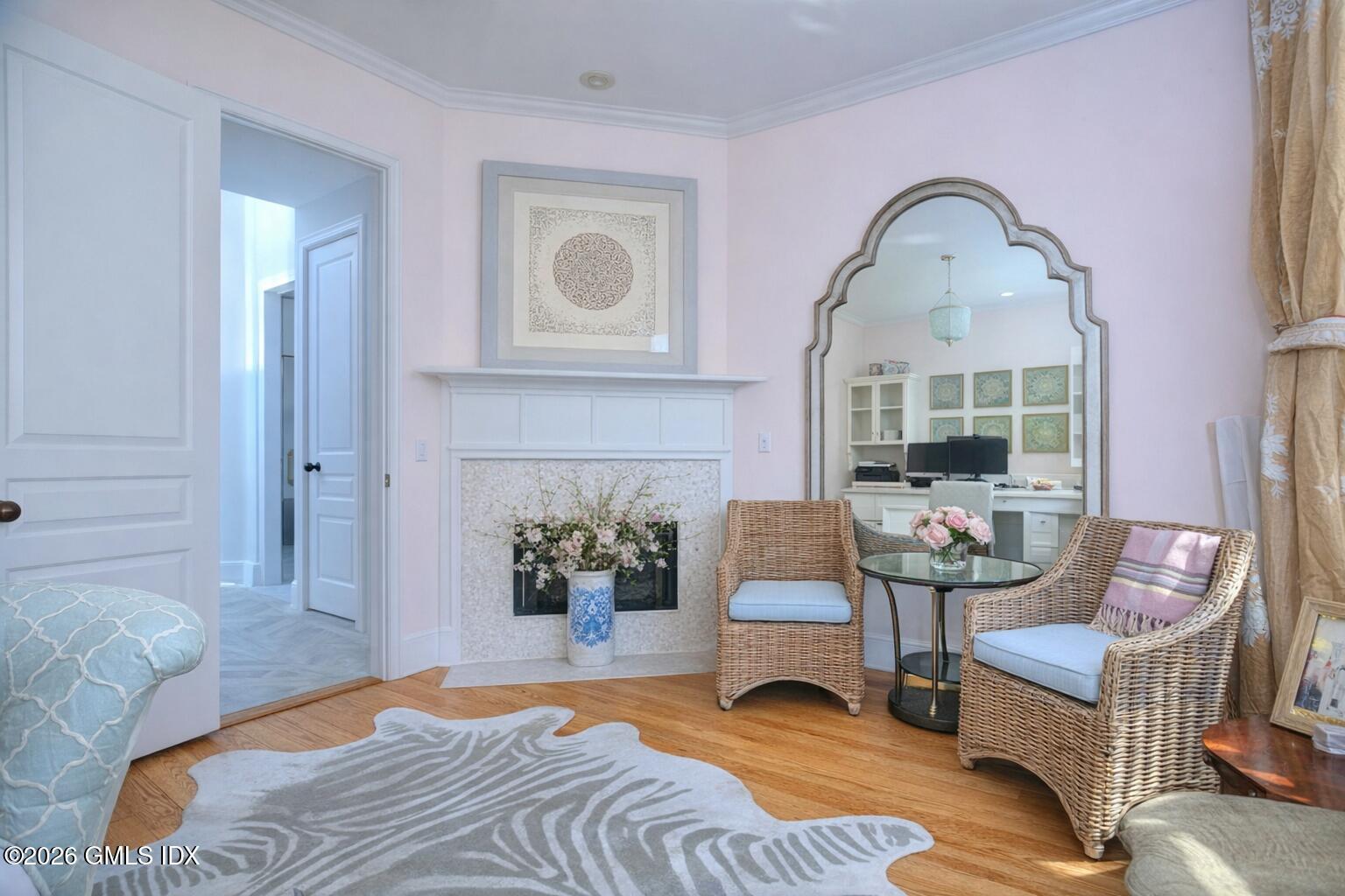 3 Shorehaven Road Norwalk, CT 06855 - Photo 20 of 40 a bedroom with a bed and wooden floor