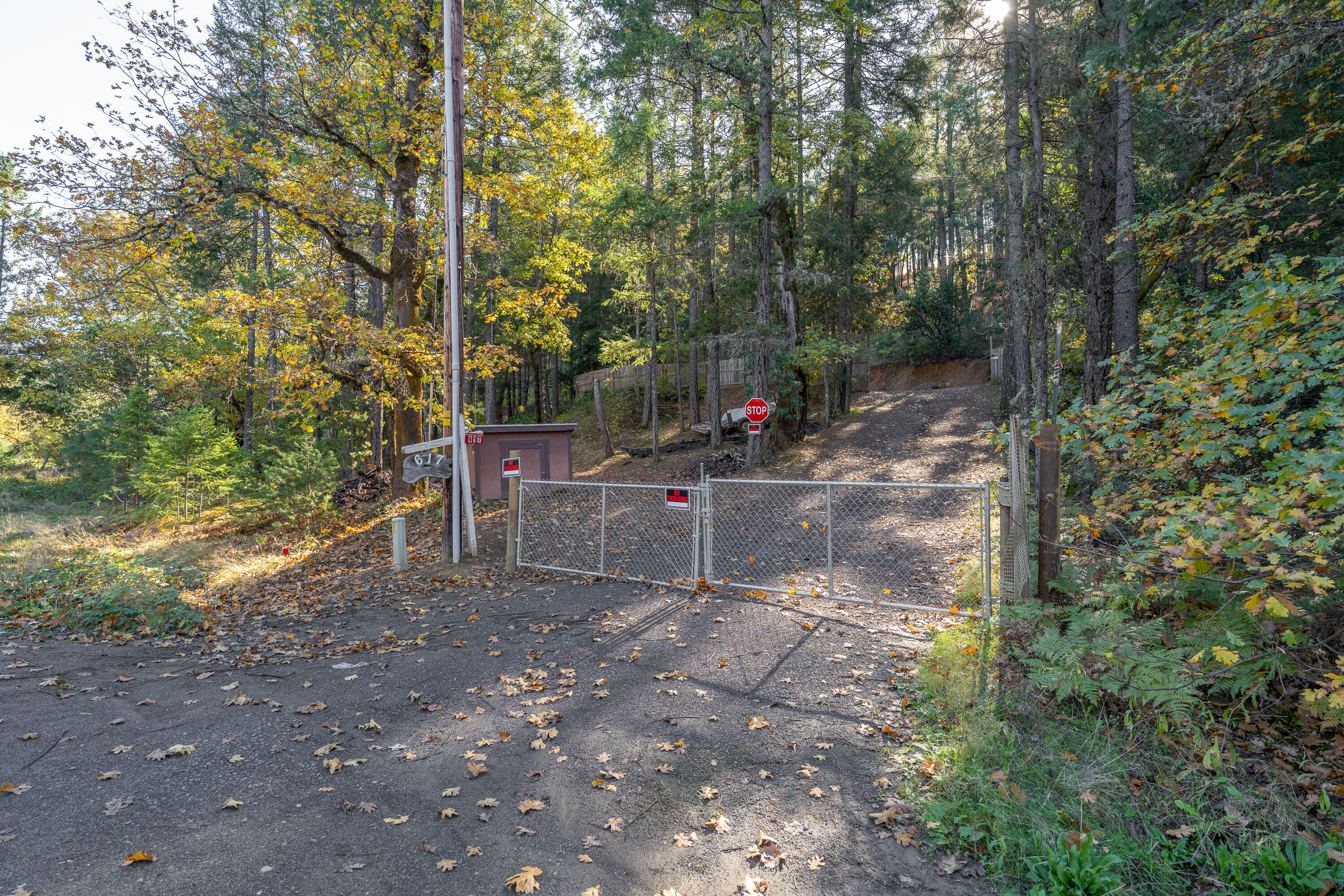 617 Glendon Road Cave Junction, OR 97523 - Photo 2 of 33 Driveway gate