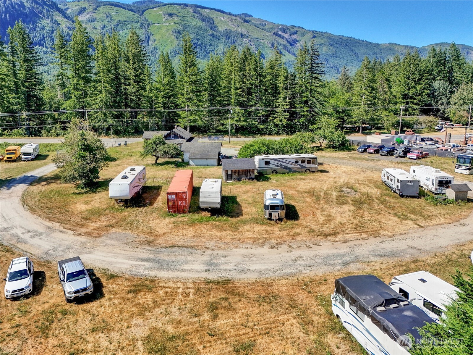 41109 State Rte 2 Gold Bar, WA 98251 - Photo 2 of 22 a view of a backyard with swimming pool