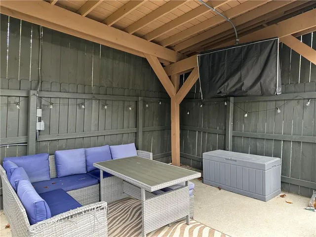 a outdoor space with patio