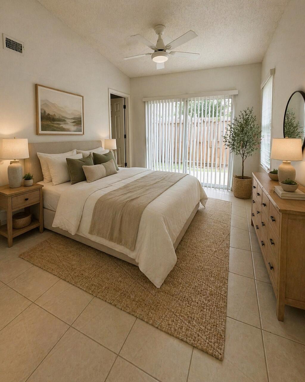 8889 Southeast Hobe Ridge Avenue Hobe Sound, FL 33455 - Photo 7 of 11 Virtually Staged Bedroom