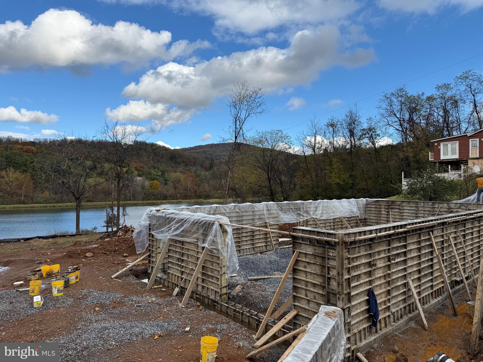8 Creek Road Front Royal, VA 22630 - Photo 36 of 45 a view of a terrace with a bench