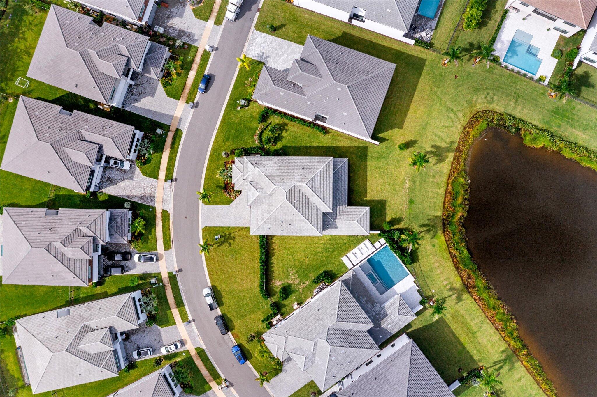 20107 Pacific Dunes Drive Boca Raton, FL 33434 - Photo 63 of 85 an aerial view of residential house with outdoor space and swimming pool
