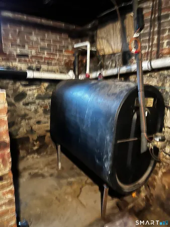 a room with fireplace