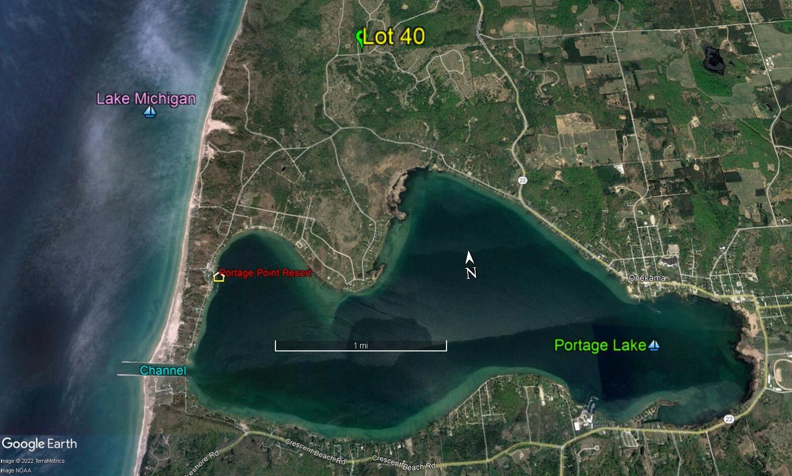 Smith Road Onekama, MI 49675 - Photo 4 of 27 Google Earth lot 40 lakes