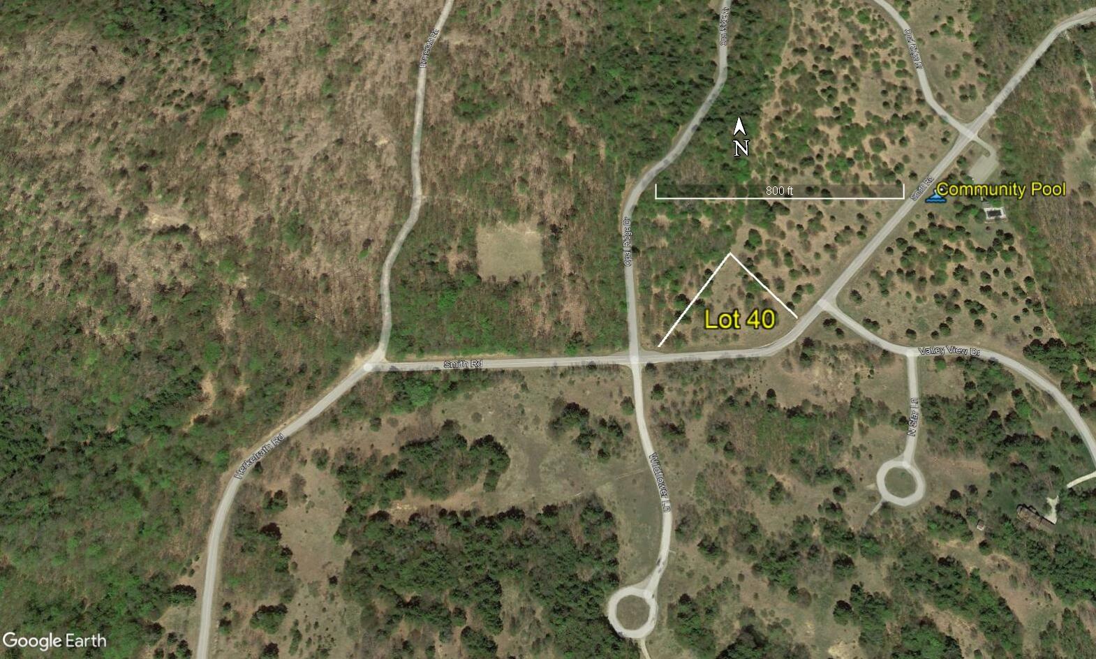 Smith Road Onekama, MI 49675 - Photo 5 of 27 Google Earth closeup lot 40