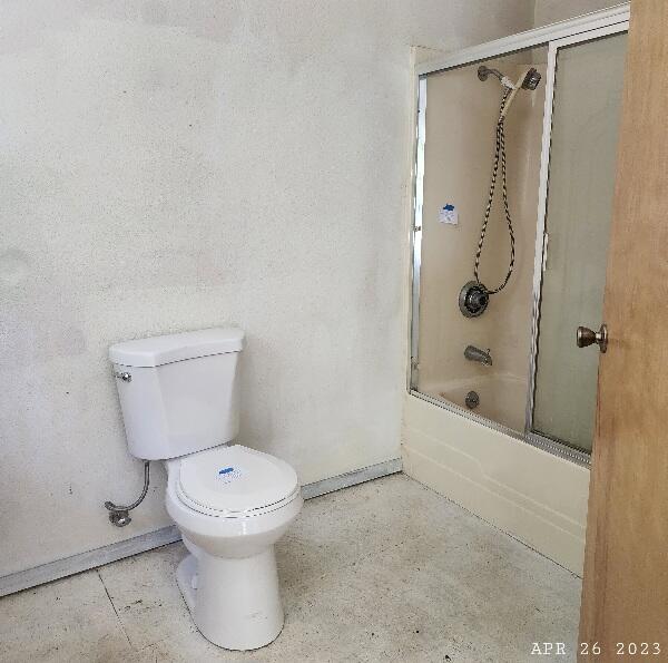 10385 Ritts Mill Road Shingletown, CA 96088 - Photo 18 of 29 a bathroom with a toilet and a shower