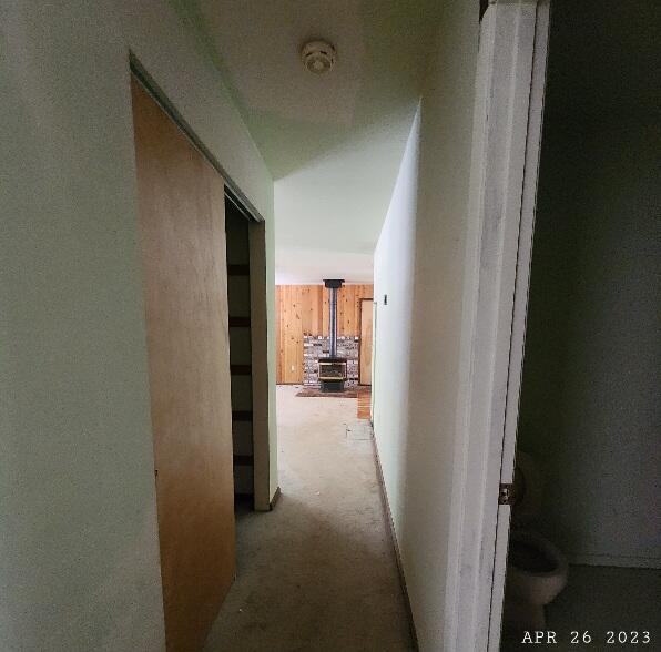 10385 Ritts Mill Road Shingletown, CA 96088 - Photo 22 of 29 a view of a hallway with wooden shelves