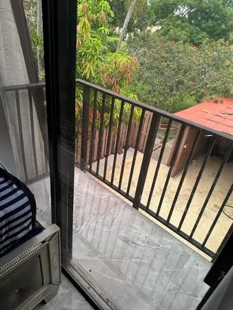a view of balcony