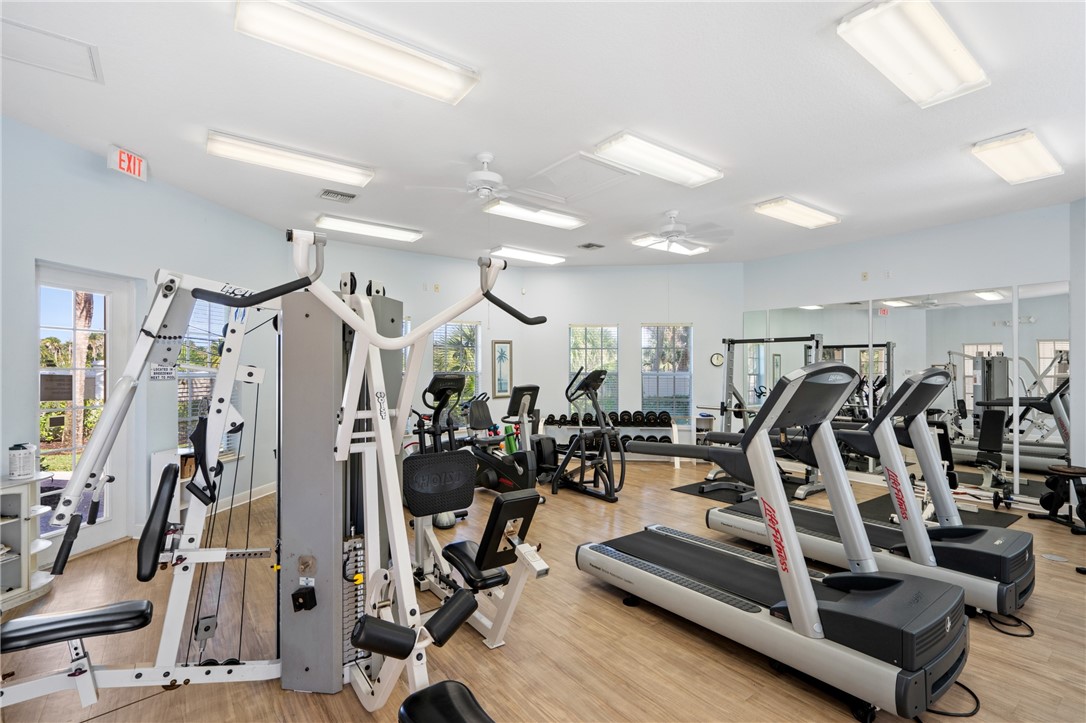 1286 Riverside Place Vero Beach, FL 32963 - Photo 35 of 36 a view of a room with gym equipment