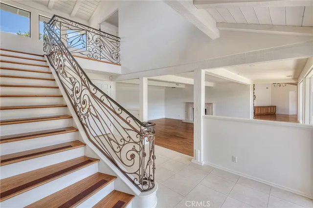 wooden floor in a hall with an outdoor space