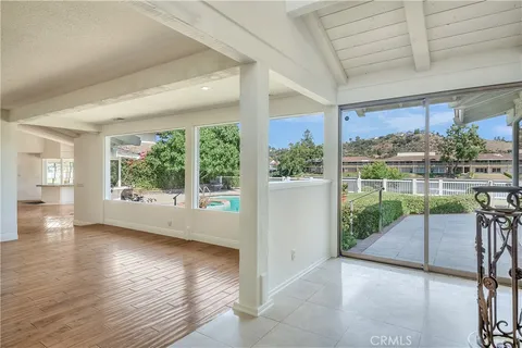 a view of a garden from a windows