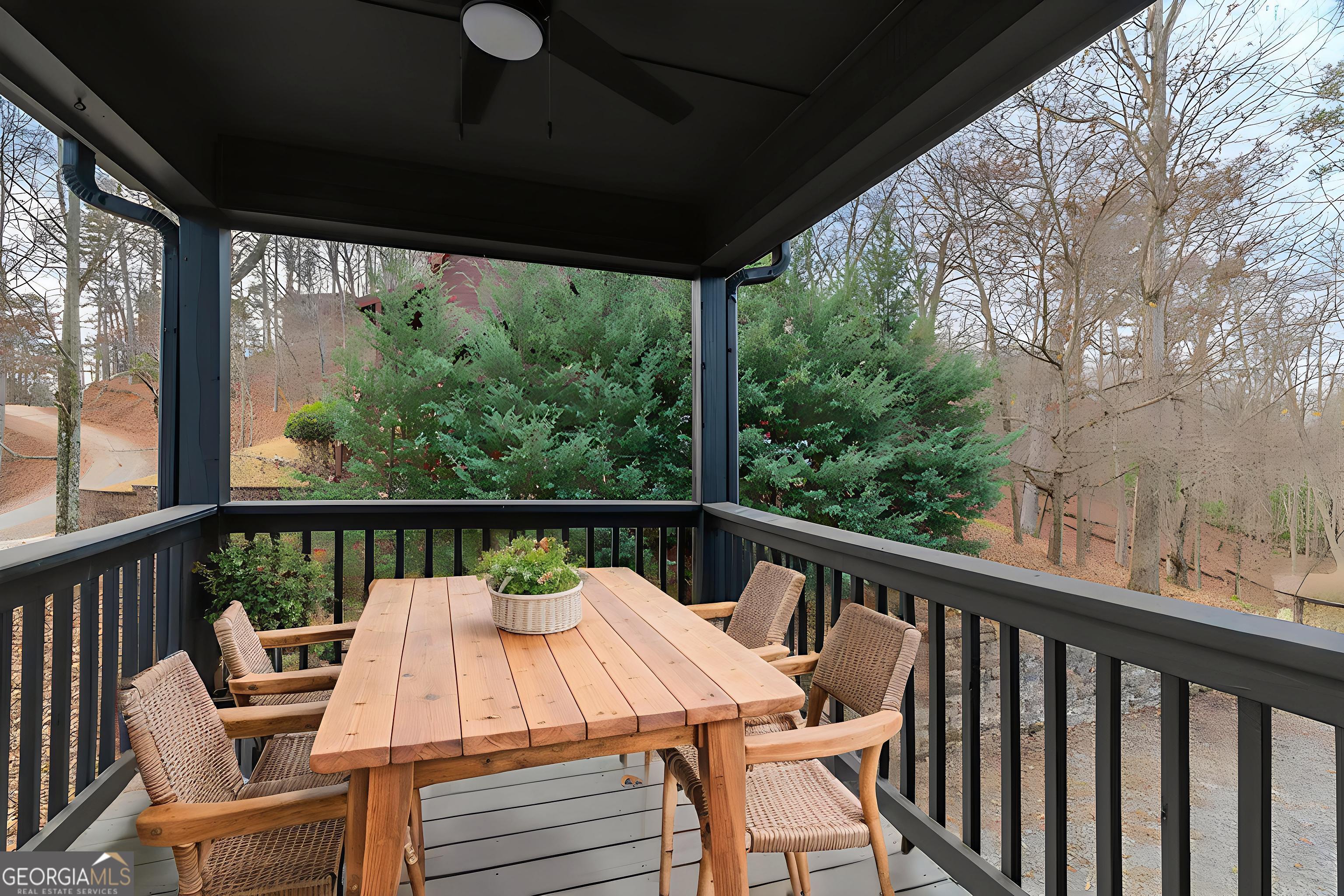 148 Gradient Court Ellijay, GA 30540 - Photo 2 of 28 a view of a two chairs in the balcony