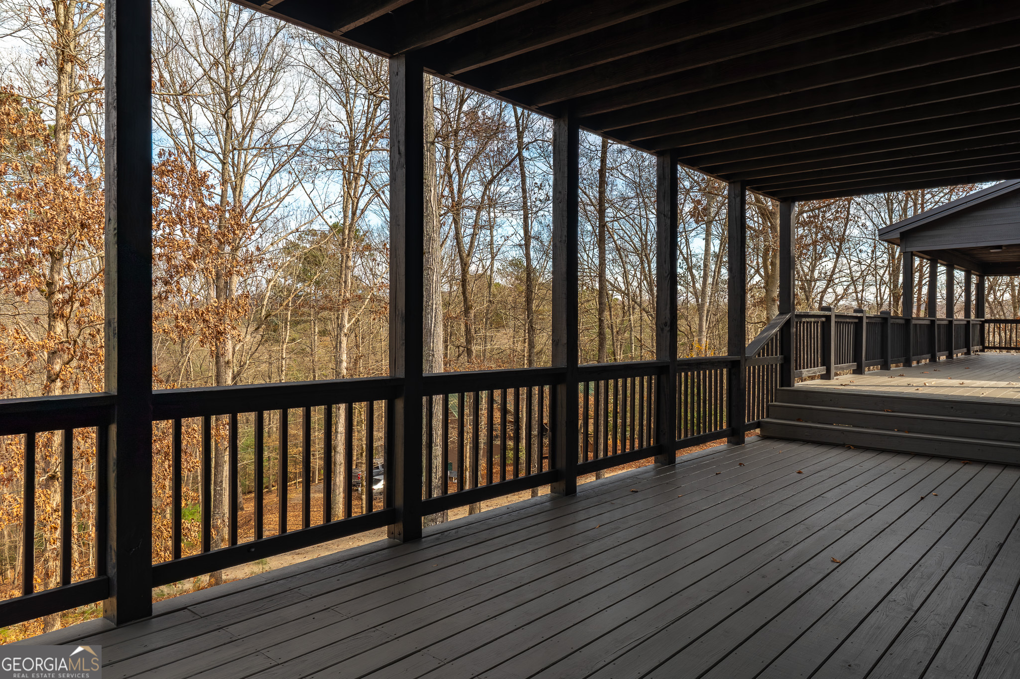 148 Gradient Court Ellijay, GA 30540 - Photo 22 of 28 a view of balcony with wooden floor