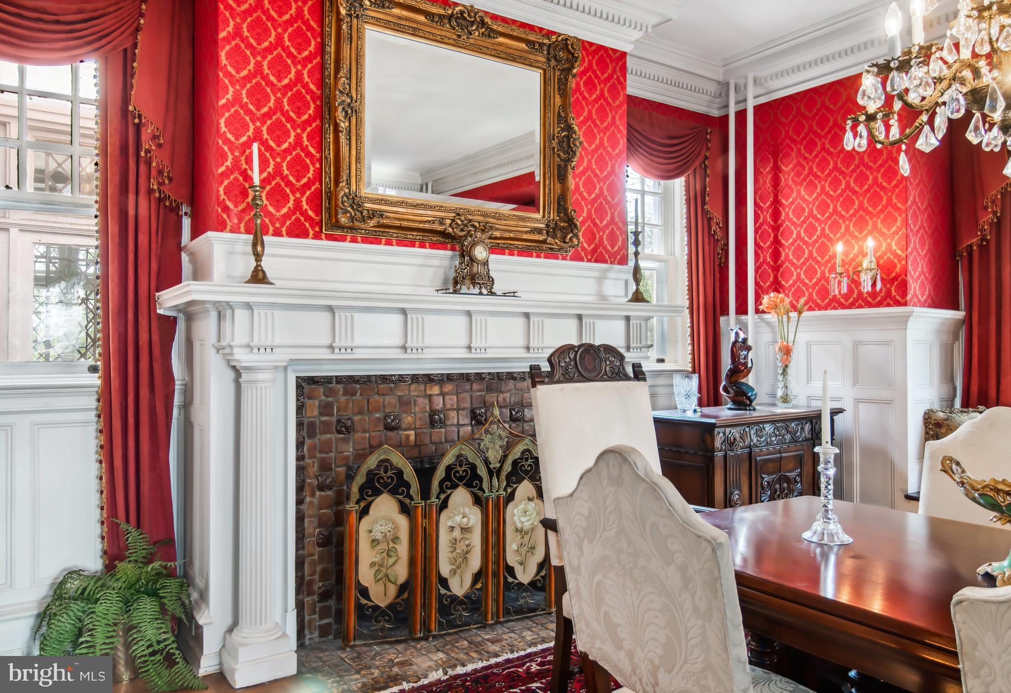 314 Mill Street Cambridge, MD 21613 - Photo 17 of 47 Formal Dining Room with Fireplace