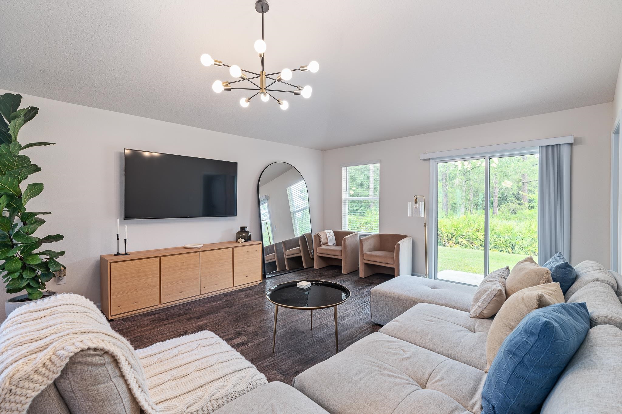 147 Logrono Court St. Augustine, FL 32084 - Photo 13 of 50 a living room with furniture and a flat screen tv