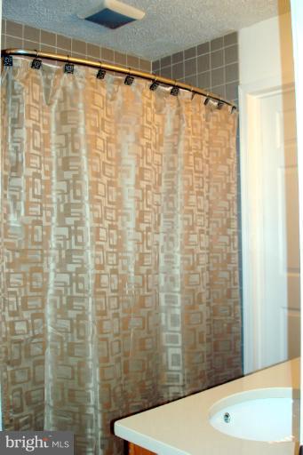 8803 Riggs Road Hyattsville, MD 20783 - Photo 4 of 24 a bathroom with a shower and a sink curtain