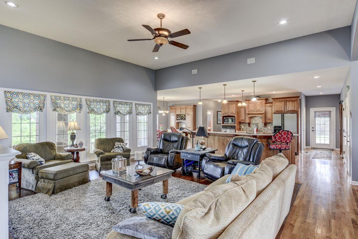 3454 Catholic Church Road Cedar Hill, TN 37032 - Photo 29 of 30 A view of the open Floor Plan, from Living Room to Kitchen.