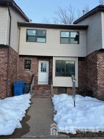 a front view of a house with windows