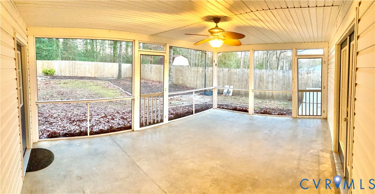 437 Queensway Road Chesterfield, VA 23236 - Photo 36 of 58 Delightfuly huge 280 sq ft rear Screened Porch