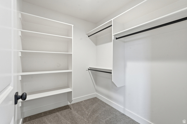 2970 North Mahogany Vly Road Logan, UT 84341 - Photo 23 of 39 Walk in closet with dark colored carpet