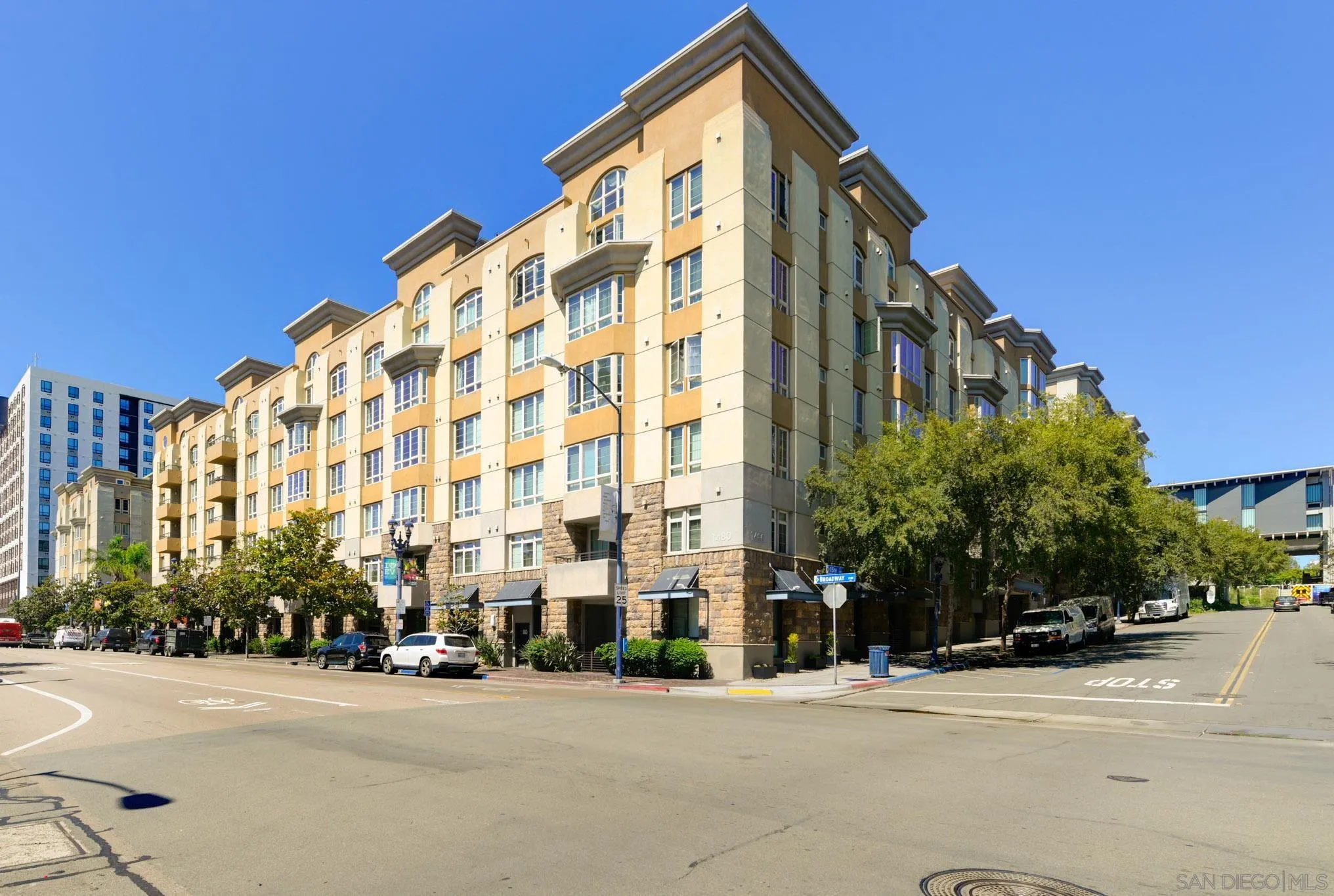 1465 C Street, Unit 3301 San Diego, CA 92101 - Photo 22 of 31 a view of a building with a street