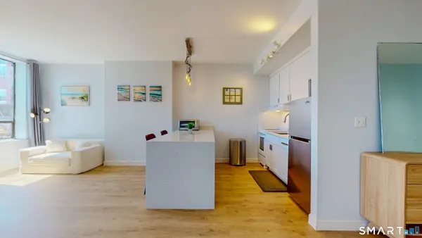 a room with furniture and a couch