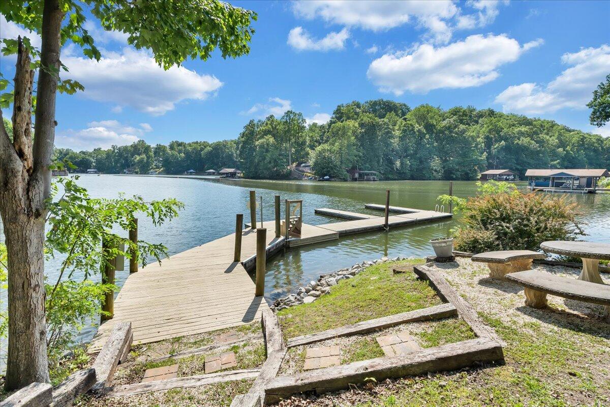 610 Gap Bridge Road Moneta, VA 24121 - Photo 55 of 62 a view of a swimming pool with a lake view