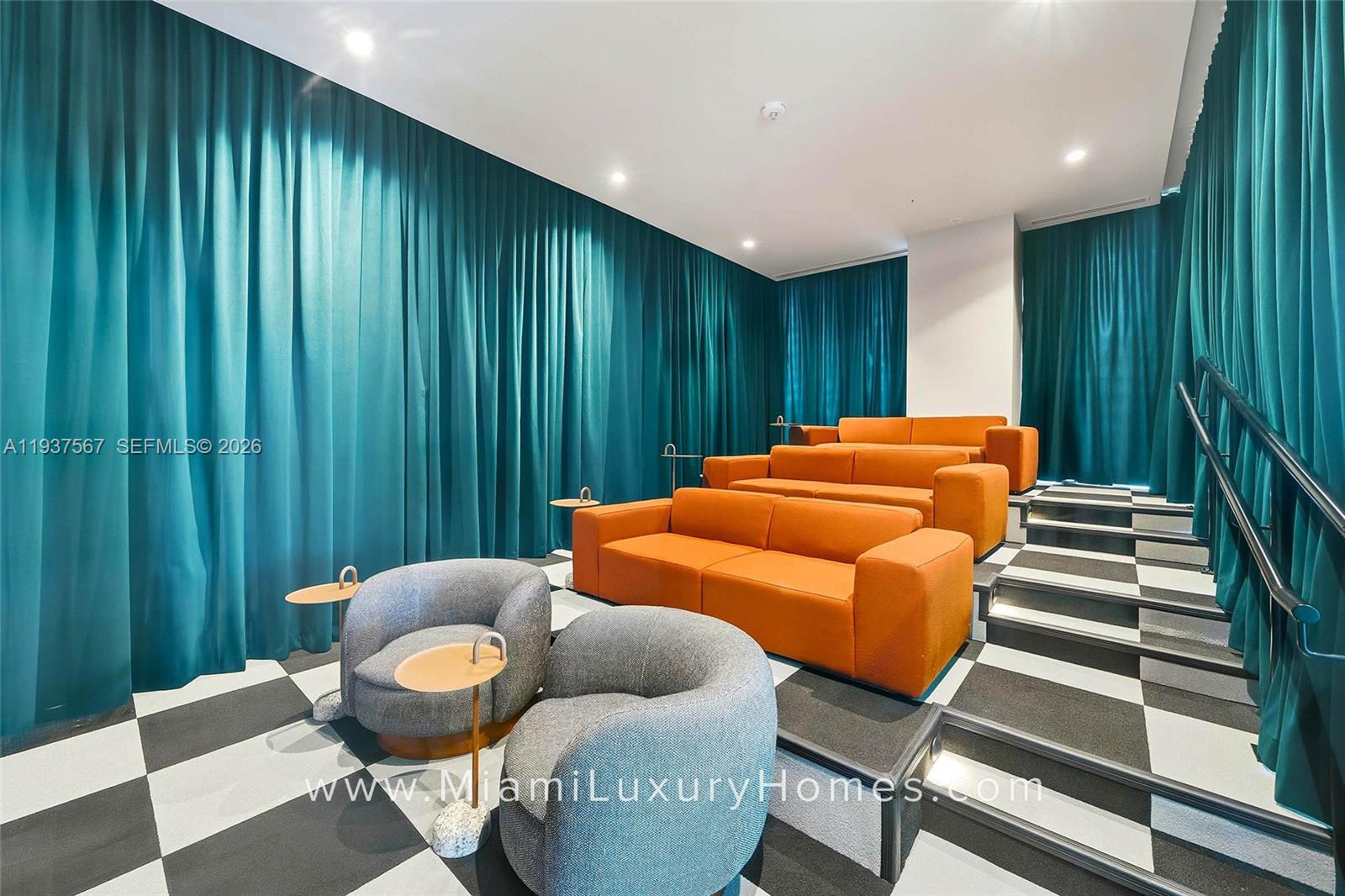 11 Northeast 6th Street, Unit 709 Miami, FL 33132 - Photo 52 of 54 a room with furniture and stairs