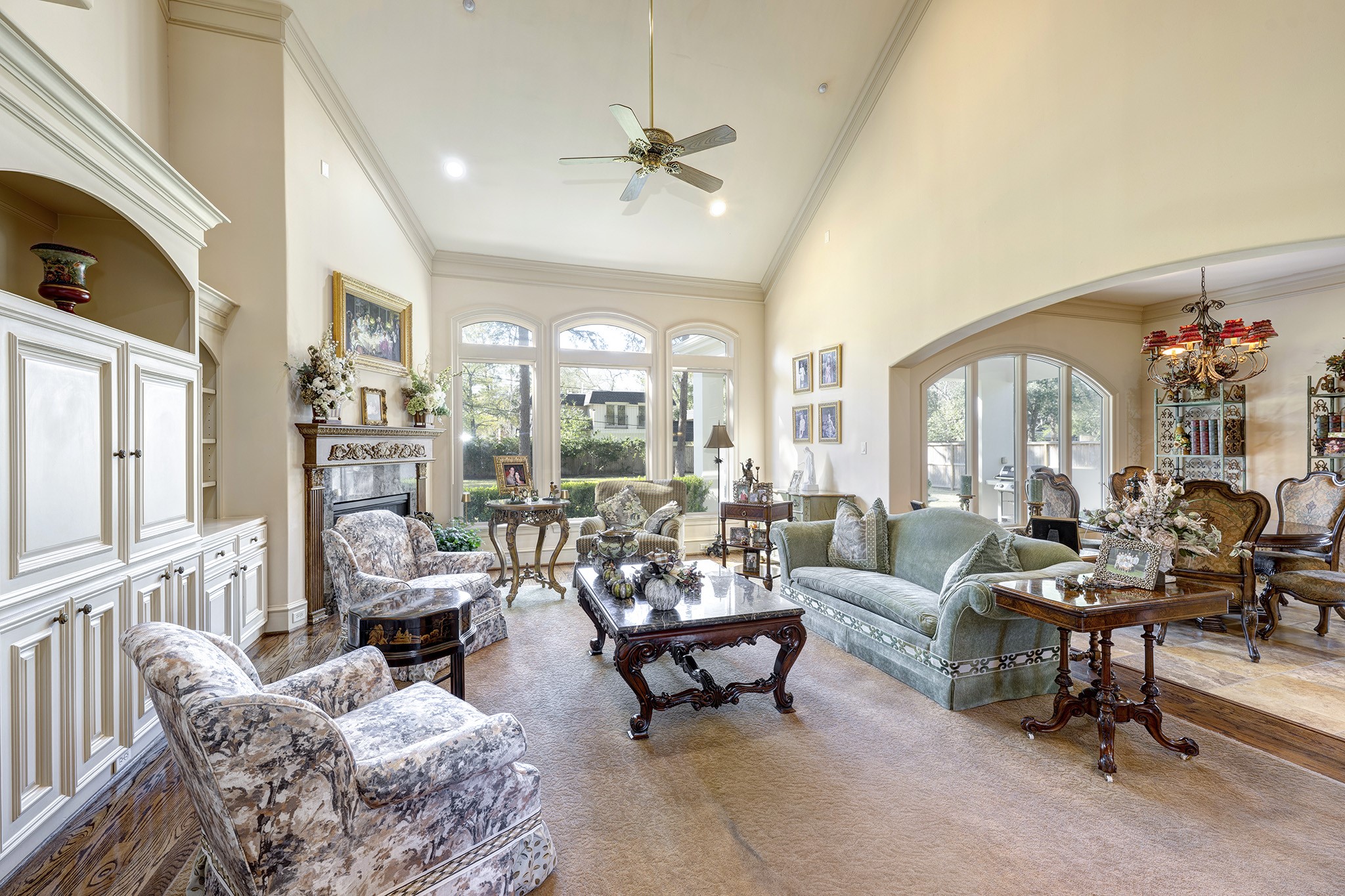 725 Blalock Road Houston, TX 77024 - Photo 4 of 27 a living room with furniture and a large window