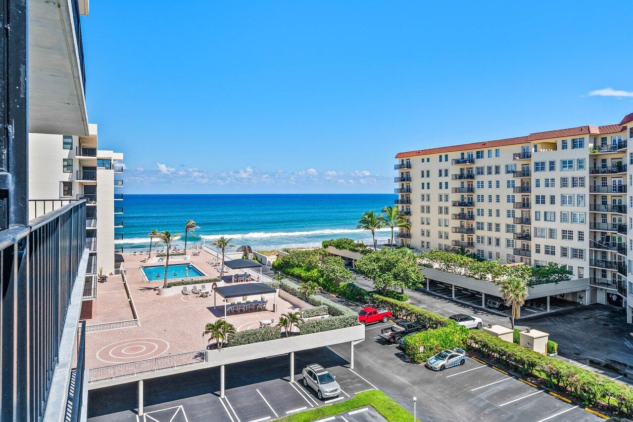 3460 South Ocean Boulevard, Unit 6150 Palm Beach, FL 33480 - Photo 22 of 34 a view of city from balcony with outdoor seating