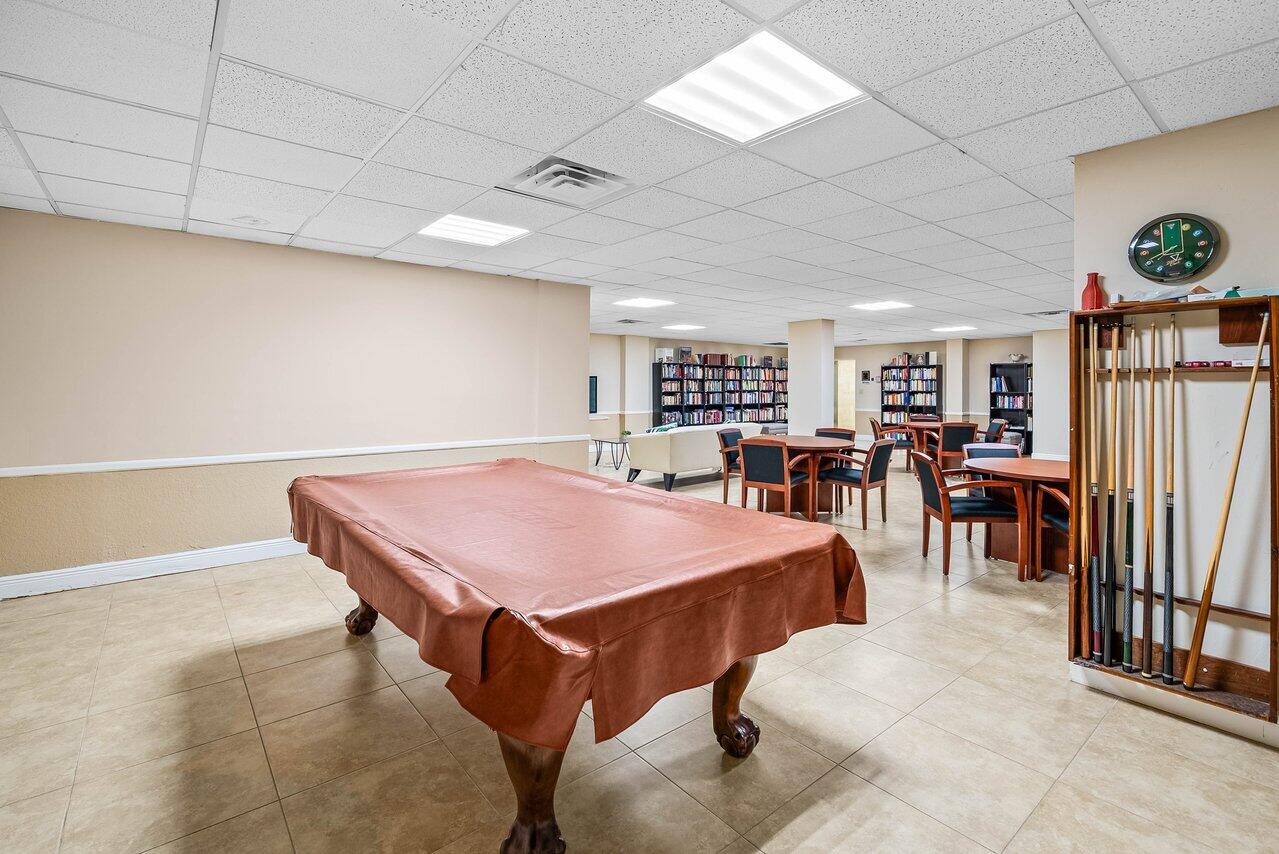 3460 South Ocean Boulevard, Unit 6150 Palm Beach, FL 33480 - Photo 25 of 34 a room with furniture and pool table