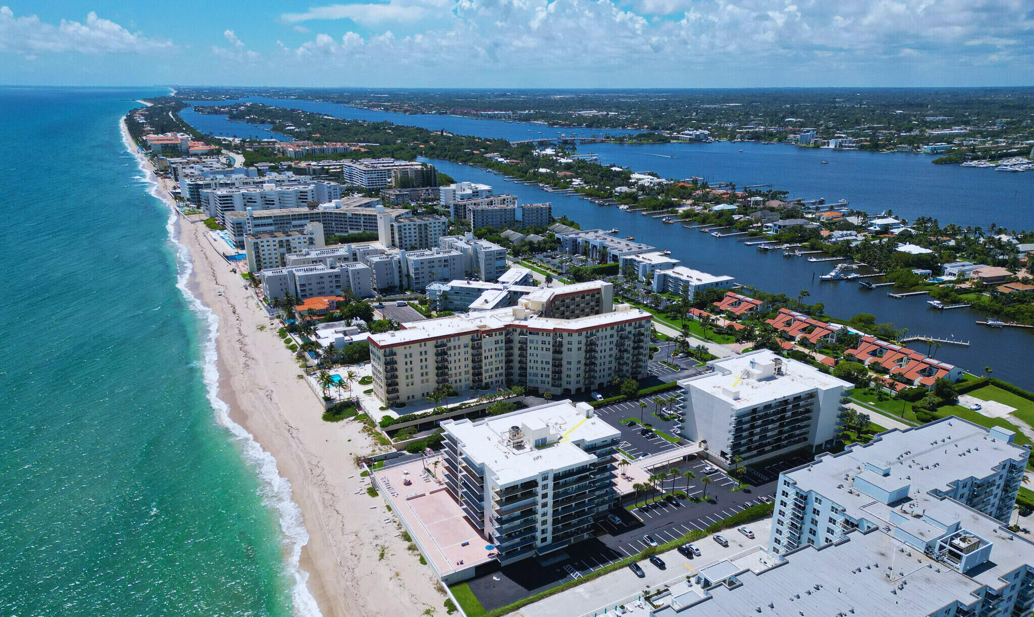 3460 South Ocean Boulevard, Unit 6150 Palm Beach, FL 33480 - Photo 33 of 34 a view of a city from a terrace