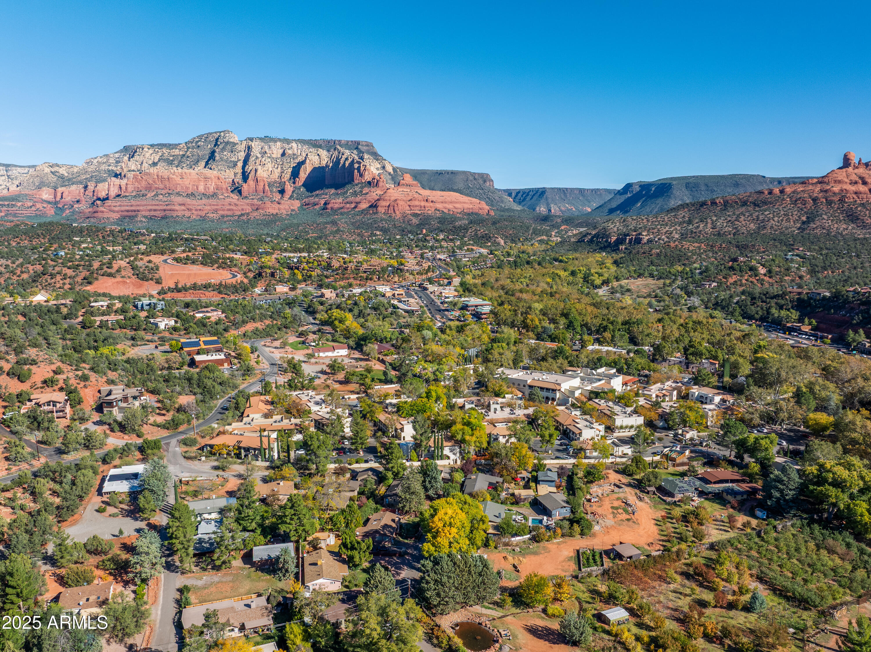 49 Prochnow Road Sedona, AZ 86336 - Photo 59 of 76 a view of a city with mountain