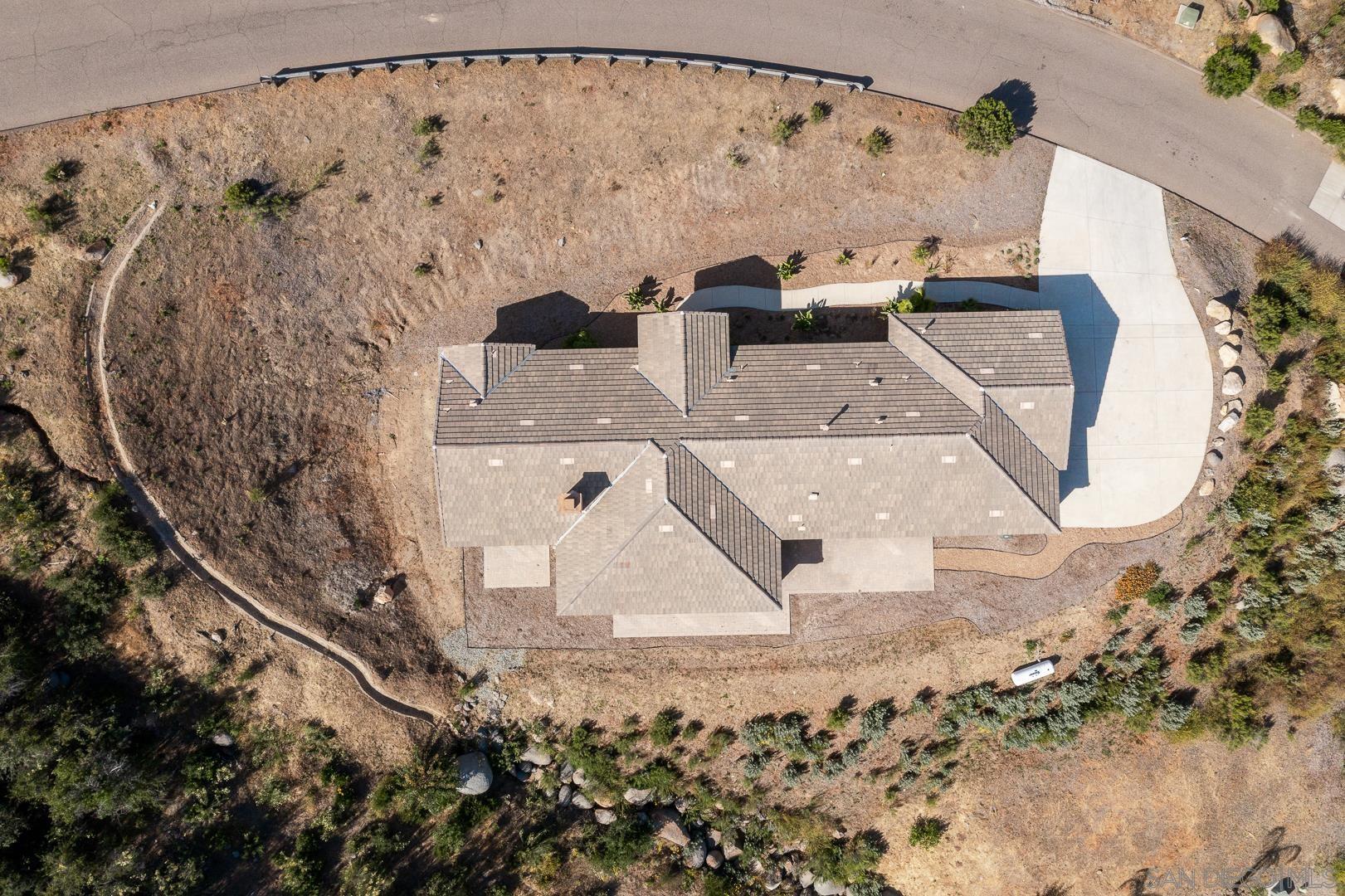 483 Alpine Trail Road Alpine, CA 91901 - Photo 42 of 42 an aerial view of a house with a yard