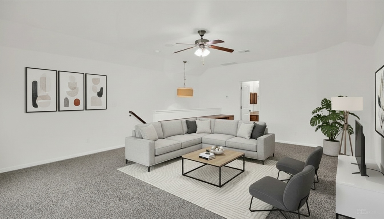 104 Lost Ridge Way Buda, TX 78610 - Photo 7 of 22 a living room with furniture and a potted plant
