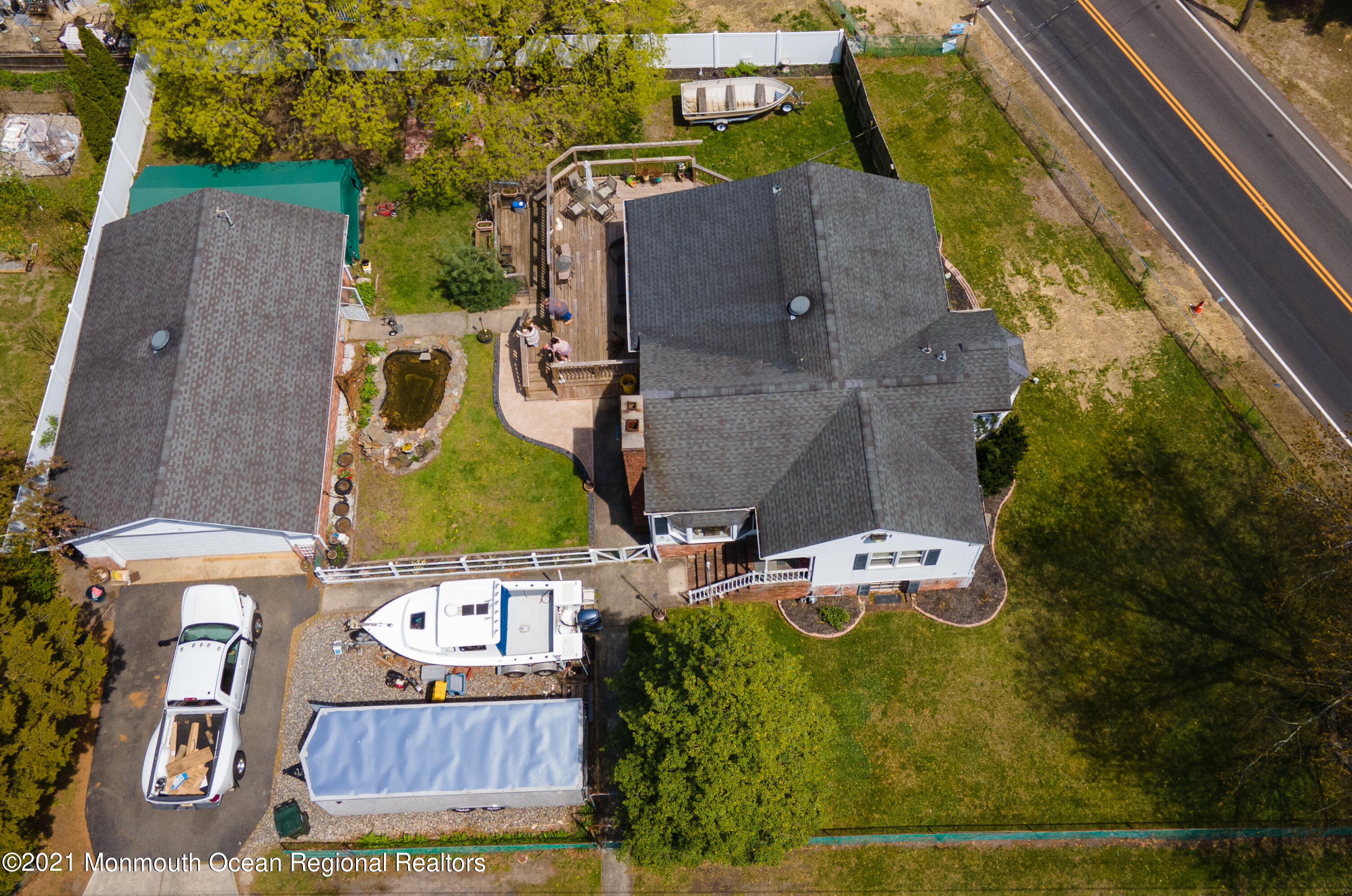 4 Smith Street Howell, NJ 07731 - Photo 24 of 27 an aerial view of residential house with outdoor space and parking