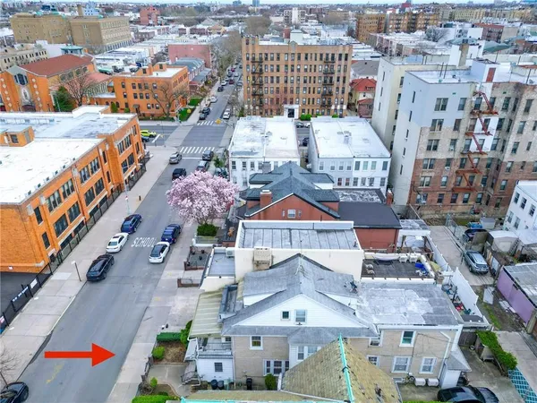 an aerial view of a city