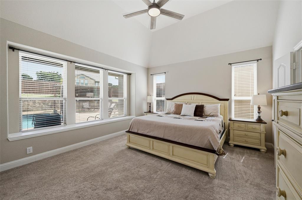 1215 The Trails Drive Blue Ridge, TX 75424 - Photo 17 of 40 Primary Suite on first floor is private and has the best view to backyard pool!