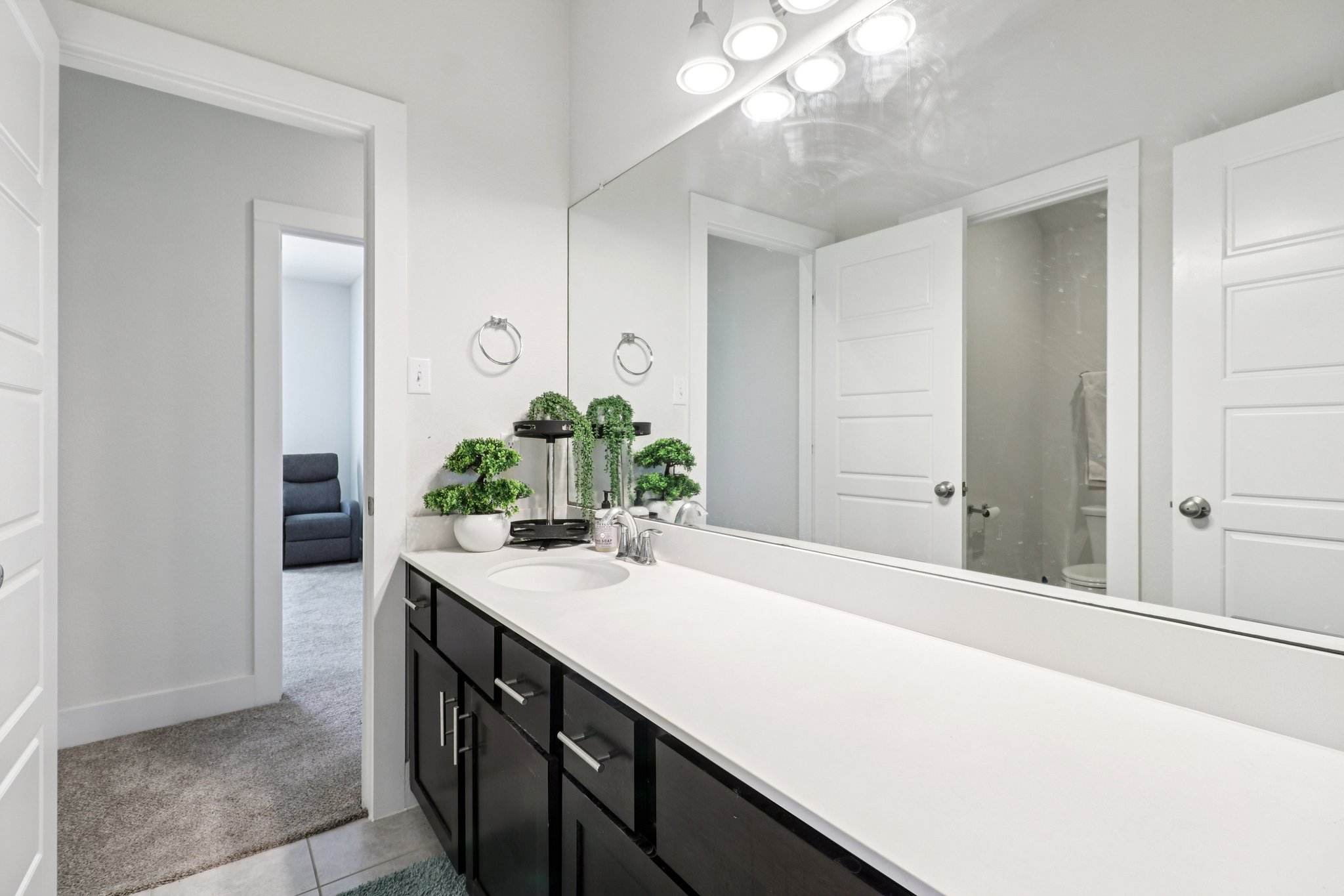 3816 Bow Perch Street Pflugerville, TX 78660 - Photo 11 of 23 a bathroom with a sink and a mirror